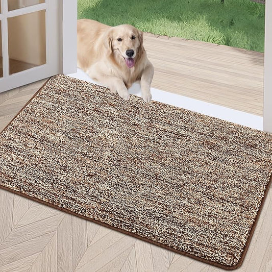 REFETONE Indoor Doormat, Front Door Mat 20"x32" Absorbent Rubber Backing Non by Refetone