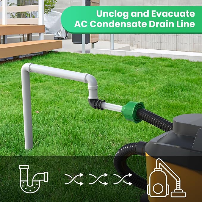 AC Drain Line Unclogger, HVAC to PVC Pipe AC Drain Line Cleaner Tool, A/C - Image 4