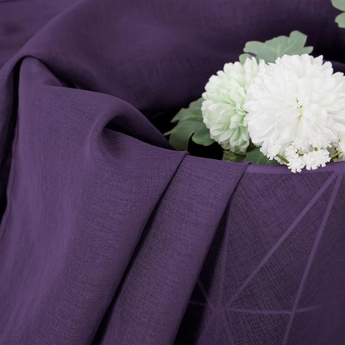 Tollpiz Short Sheer Tier Curtains Linen Textured Half Kitchen Curtain Sheers - Image 6