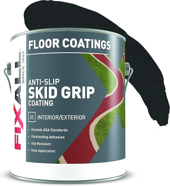 FIXALL Skid Grip Anti-Slip Coating, 1 Gallon, Exceeds ADA Standards, by FIXALL