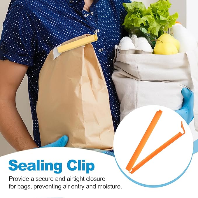 PATIKIL Sealing Clips 4.3 Inch, 10 Pack Reusable Plastic Bag Clip Clamp Sealer - Image 5