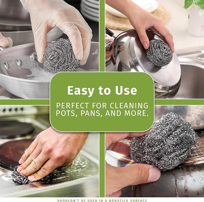 Brheez Stainless Steel Cleaner Scouring Pads - Image 2