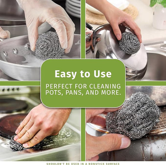 Brheez Stainless Steel Cleaner Scouring Pads - Image 2