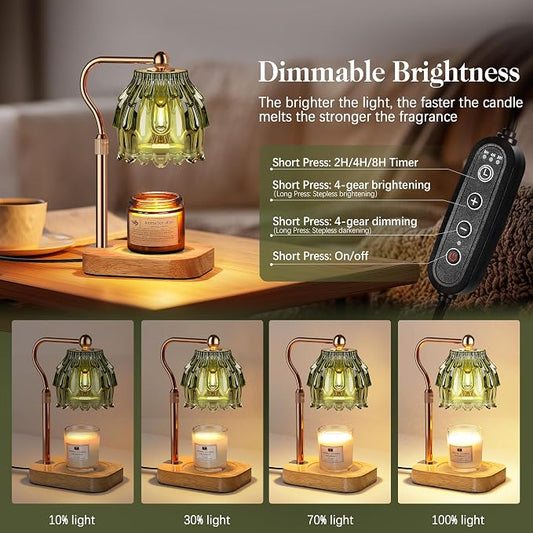 Candle Warmer Lamp with Timer Dimmer, Modern Wax Warmer - Image 2