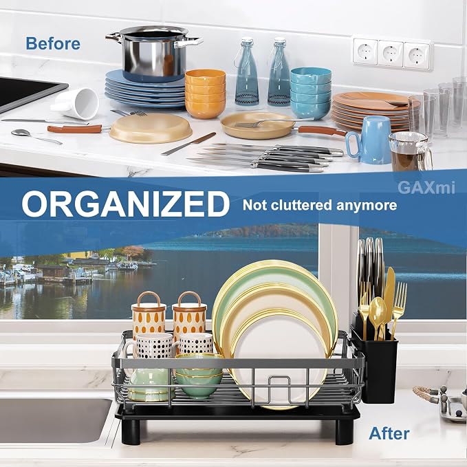 GAXmi Dish Drying Rack Over The Sink Drainer - Image 2