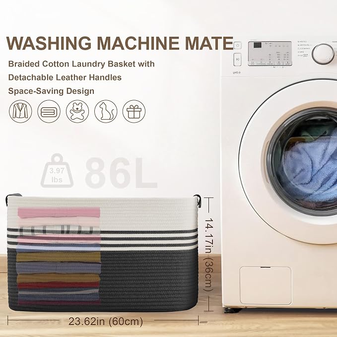 86L Extra Large Laundry Basket - Image 7