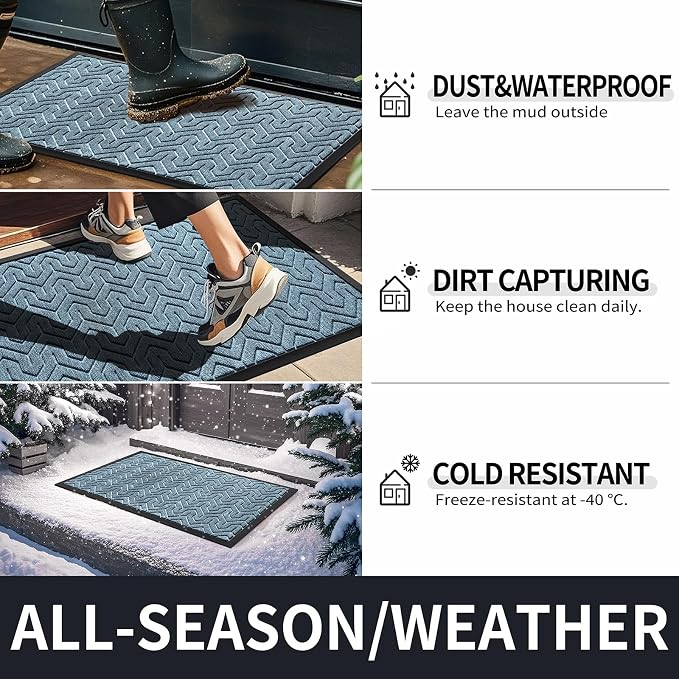Yimobra Large Door Mat Outside Entrance 36x24, Waterproof Heavy Duty Outdoor - Image 5