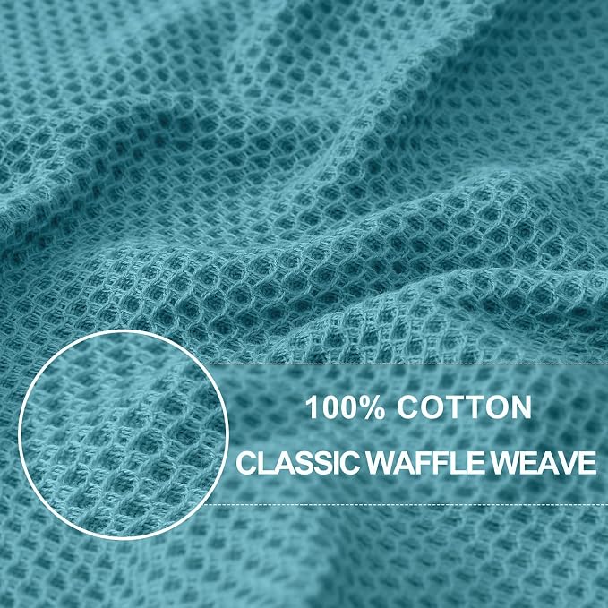 Homaxy 100% Cotton Waffle Weave Kitchen Dish Towels, Ultra Soft Absorbent Quick - Image 2