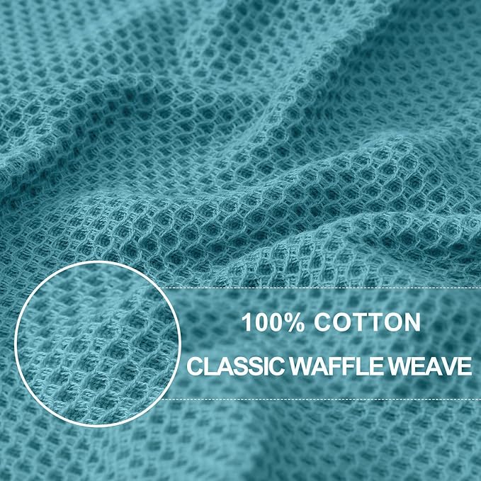 Homaxy 100% Cotton Waffle Weave Kitchen Dish Towels, Ultra Soft Absorbent Quick - Image 2