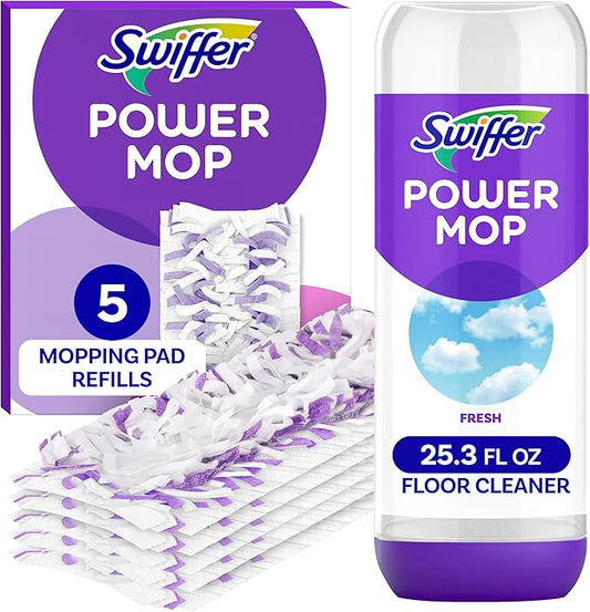 Swiffer Power Mop Refill Pack, Floor Cleaner by Swiffer