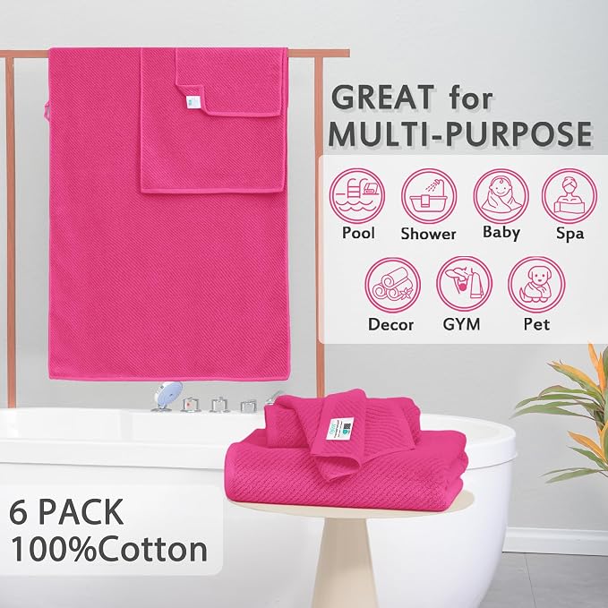 Hot Pink Towels - Image 3