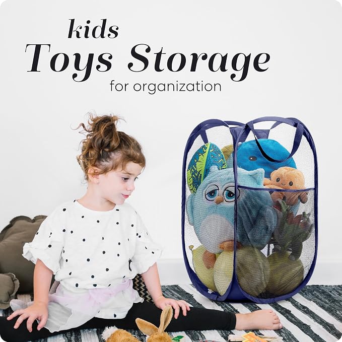 Handy Laundry Collapsible Mesh Pop Up Hamper - Image 6