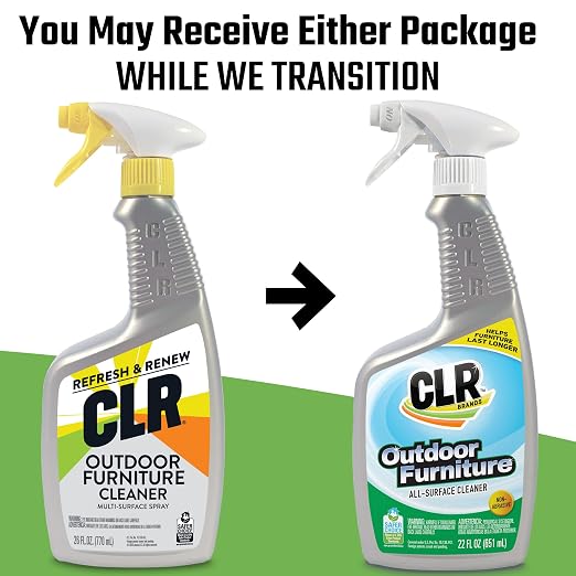 CLR Brands Outdoor Furniture Cleaner, 26 oz. Spray Bottle, Cleans Outdoor - Image 2