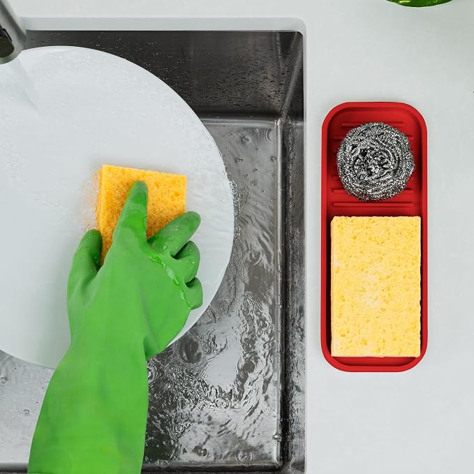 Zulay Kitchen Silicone Sponge Holder - Image 2