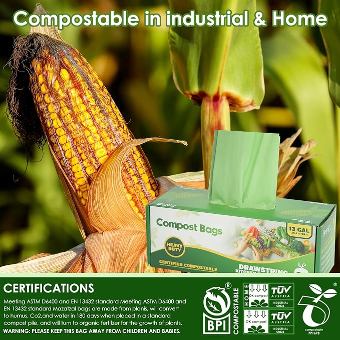 10-13 Gallon Compostable Trash Bags - Image 7