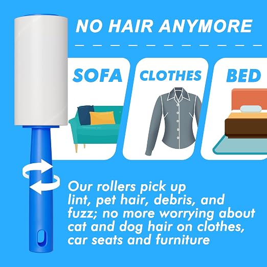 Lint Rollers for Pet Hair Extra Sticky, 200 Sheets Lint Rollers for Pet Hair - Image 2