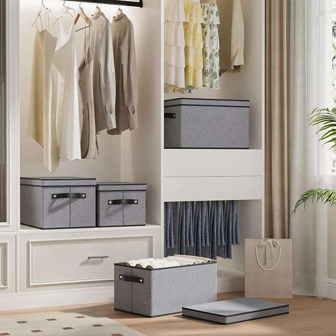 Clothing Storage Bins, Blanket Baskets - Image 3