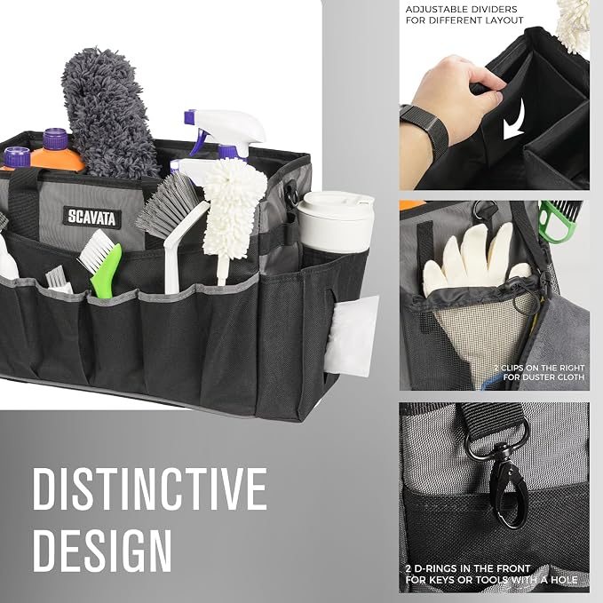 Wearable Cleaning Caddy Bag, Cleaning Caddy Supplies Organizer - Image 3