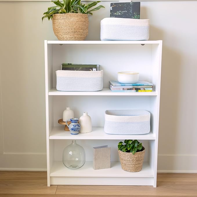 NaturalCozy 13.5”x8.5”x5.5” Rectangle Storage Baskets - Image 7