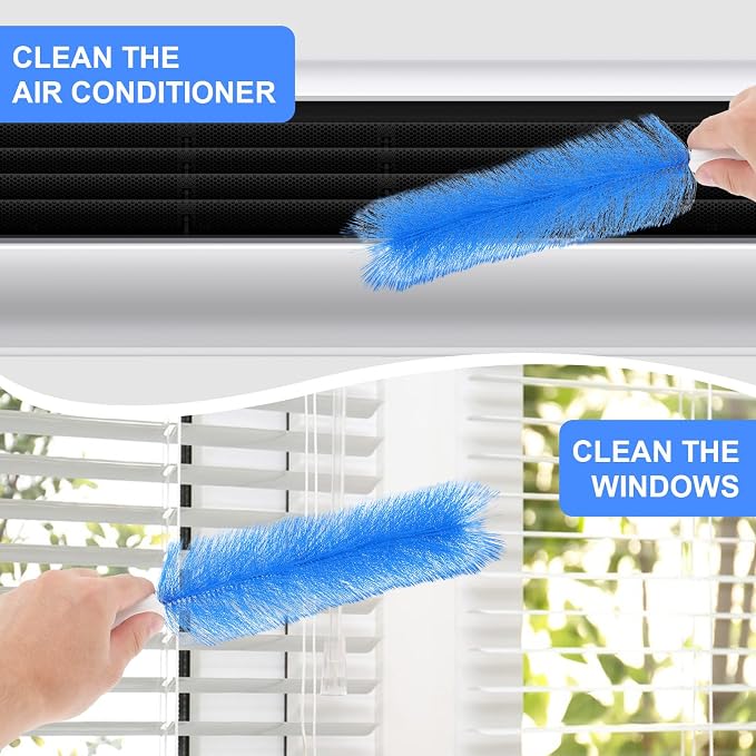2 Pcs Fan Cleaner Brushes, Bendable Fan Cleaning Brush Cobweb Duster Set - Image 5