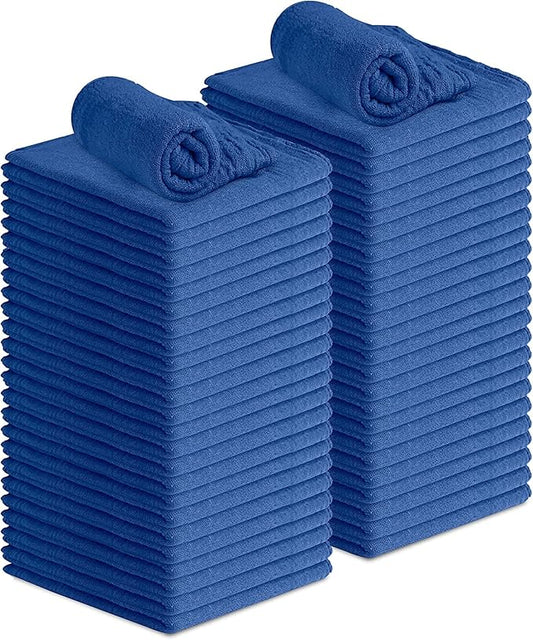 Avalon Towels Cotton Shop Rags – Size 12x14 Inches Cleaning Rags – Absorbent by AvalonTowels