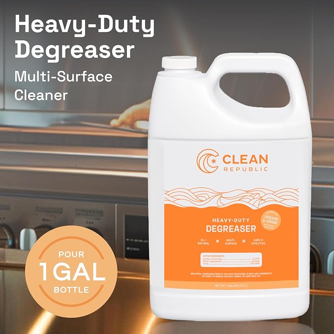 Clean Republic Heavy-Duty Degreaser, Stove Tops, and More, 1 Gallon Bottle - Image 2