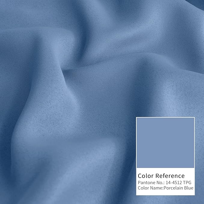 BGment Denim Blue Blackout Curtains - Image 6