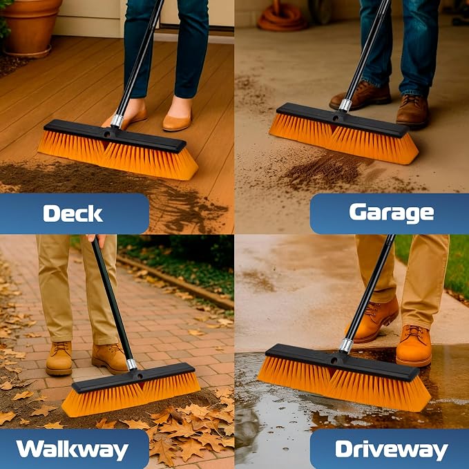 DSV Standard 18’’ Push Broom Outdoor Heavy Duty - Image 6