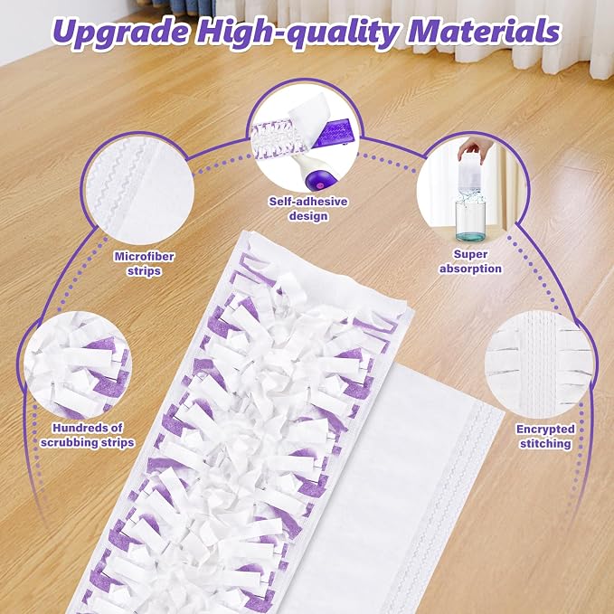 Mop Pads Refills for Swiffer Power Mop: 20 Pcs Wet Dry Disposable Pad for - Image 4