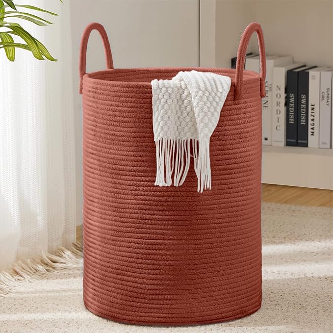 YOUDENOVA Laundry Hamper Basket, Woven 58L Tall Laundry Basket by YOUDENOVA