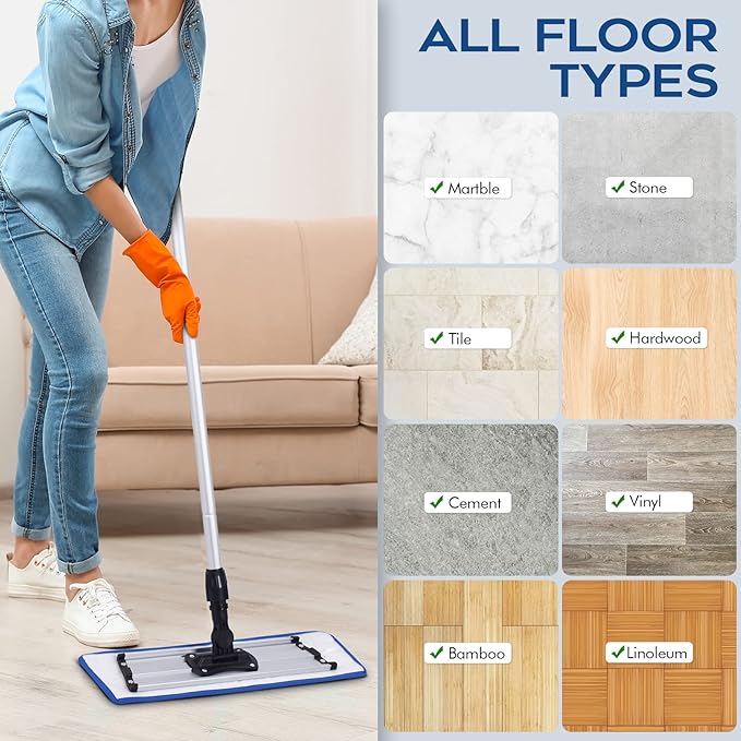 Matthew 18'' Microfiber Mop Replacement Pads - Image 6
