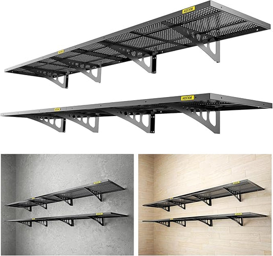 4-Pack 1.64x4ft Adjustable Garage Wall Shelving 1120lbs Load Capacity Heavy by AECXM