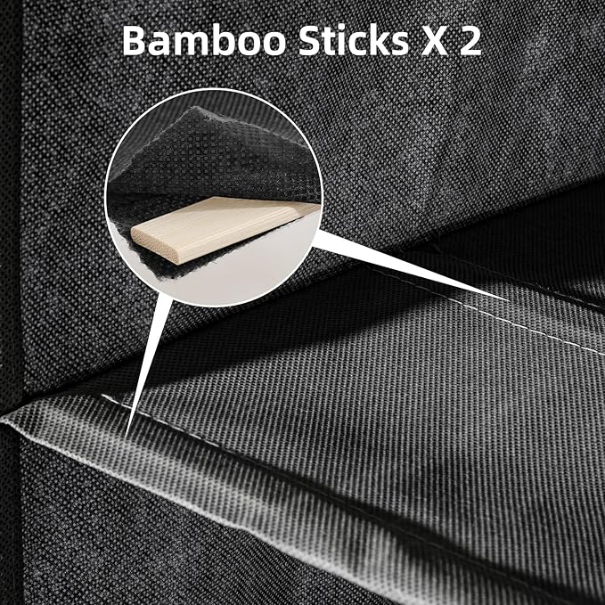 2 Packs Hanging Closet Organizer Storage, 6-Shelf Hanging Shelves - Image 4