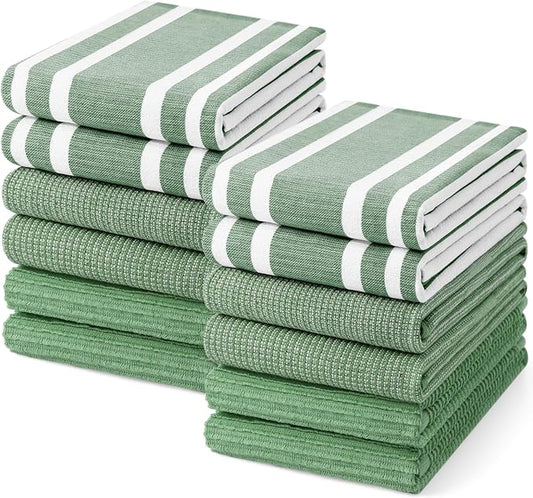 Homaxy Premium Kitchen Towels, Large Cotton 380 GSM Kitchen Hand Towels by Homaxy