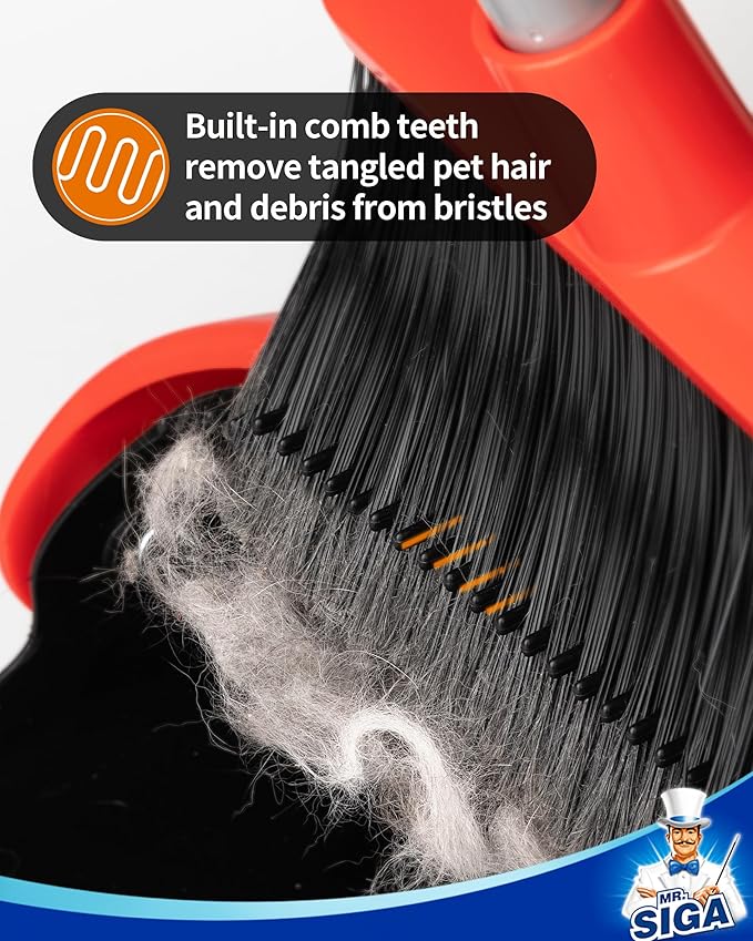MR.SIGA Broom and Dustpan Set - Image 4