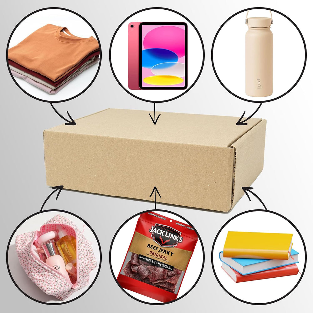 Commercial 32 ECT Shipping Mailer Boxes, 12"x9"x2", 25 Pack