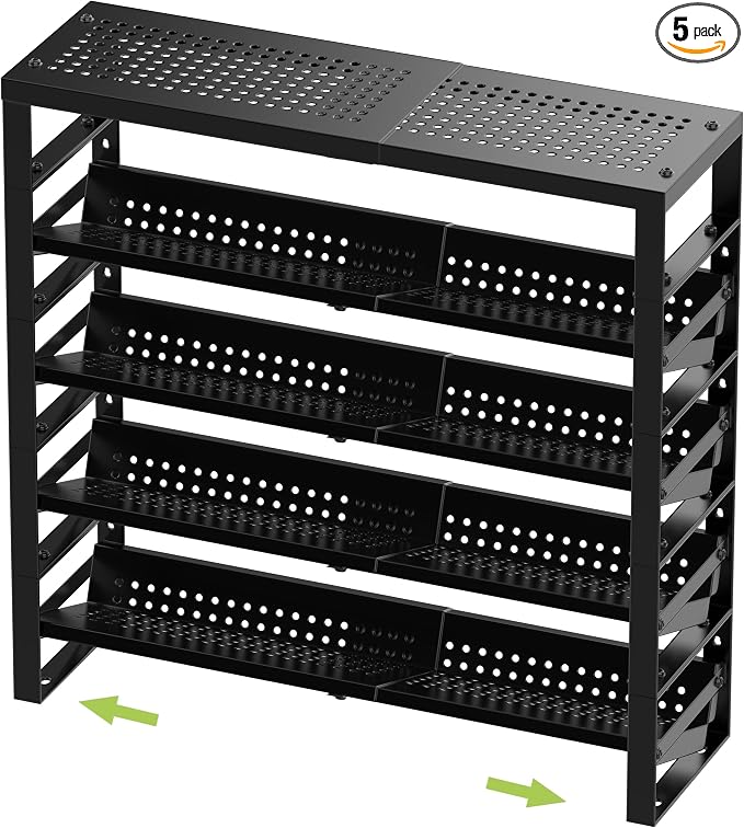 Expandable, Adjustable Spice Rack kitchen Organizer, Metal Pantry Storage by JOJOCROSSHIGHQUALITYLIFE