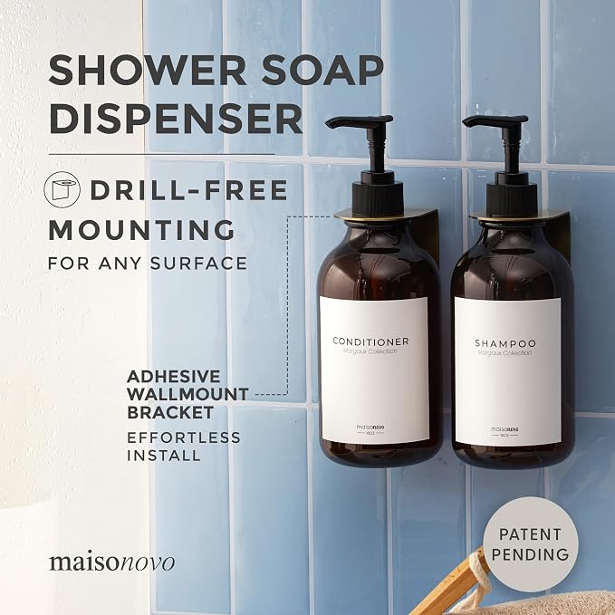 MaisoNovo Shampoo and Conditioner Dispenser - Image 2