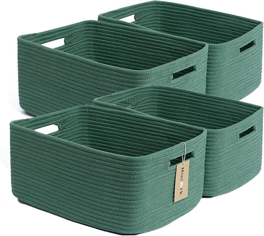 Large Storage Baskets for Organizing, Closet Shelf Baskets for Clothes Blanket by MiniArkStorageBasketsHome