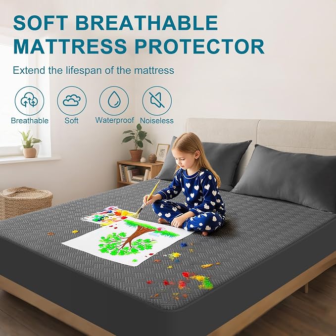 Waterproof Mattress Protector Queen Size - Image 3