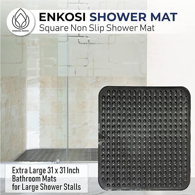 ENKOSI Extra Large Square Non Slip Shower Mat - Image 6