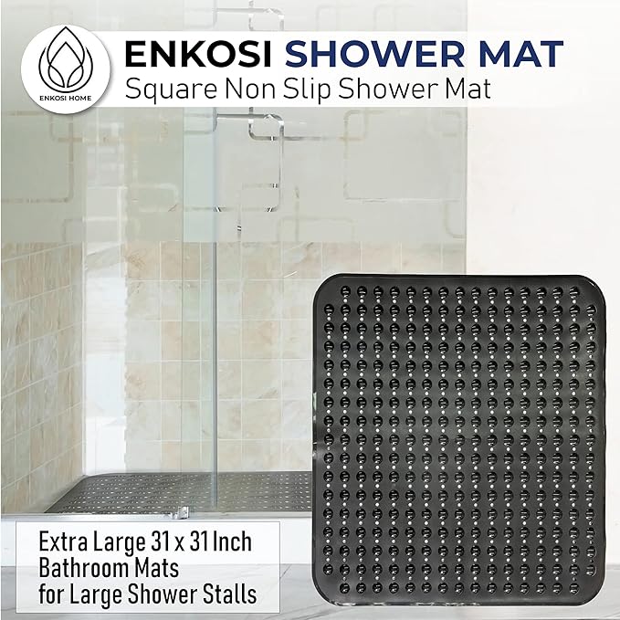 ENKOSI Extra Large Square Non Slip Shower Mat - Image 2