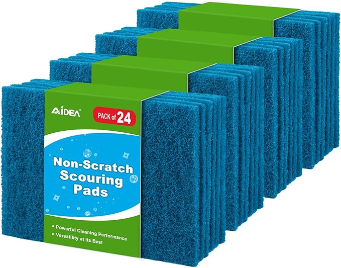 AIDEA Non-Scratch Scouring Pads, Dish Scrubber Pads by AIDEAHOME