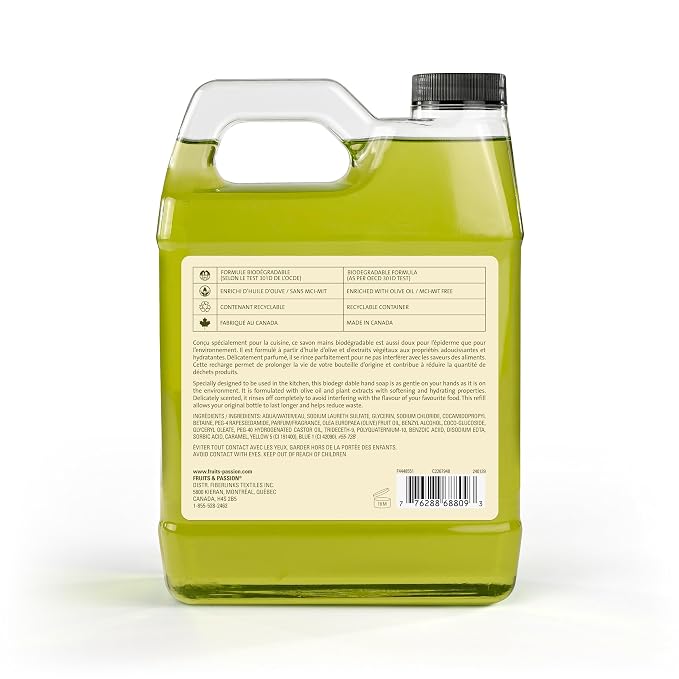 Cucina Fruits & Passion Hand Soap Refill – 1 Liter Coriander and Olive Tree – - Image 2