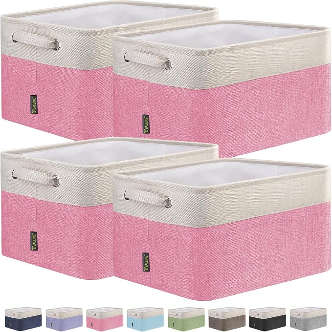BALEINE 4 Pack Fabric Storage Bins by BALEINE