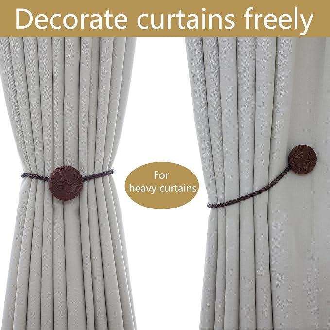 Magnetic Curtain Tiebacks - 12mm Magnetic Tie Backs - Image 4