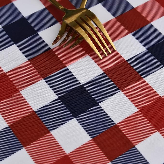 Waterproof Plaid Tablecloth Fabric - Image 7