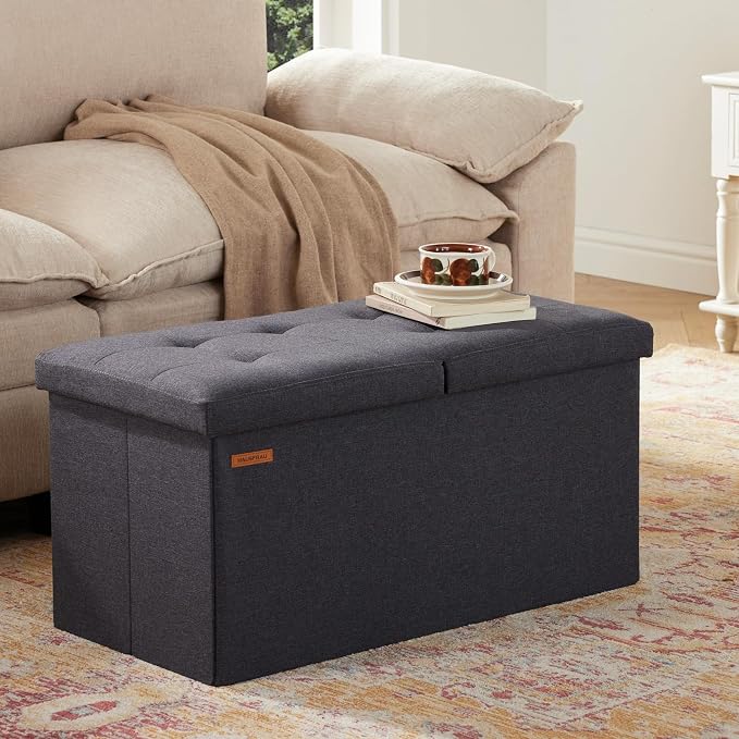 HAUSFRAU - 30 Inches Storage Ottoman Bench - Image 5