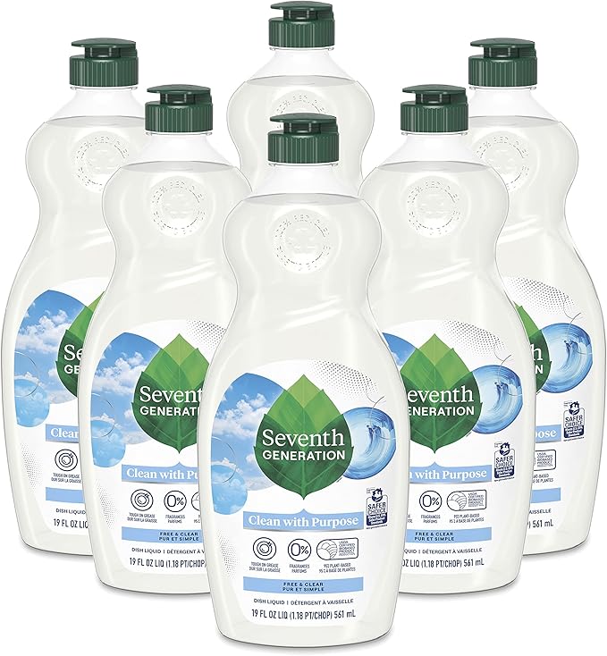 Seventh Generation Dish Soap Liquid, Fragrance Free, 19 oz. by SeventhGeneration