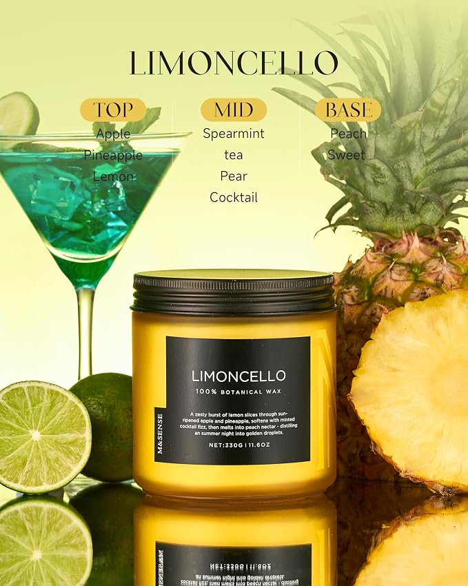 M&SENSE Limocello Scented Candle - Image 2